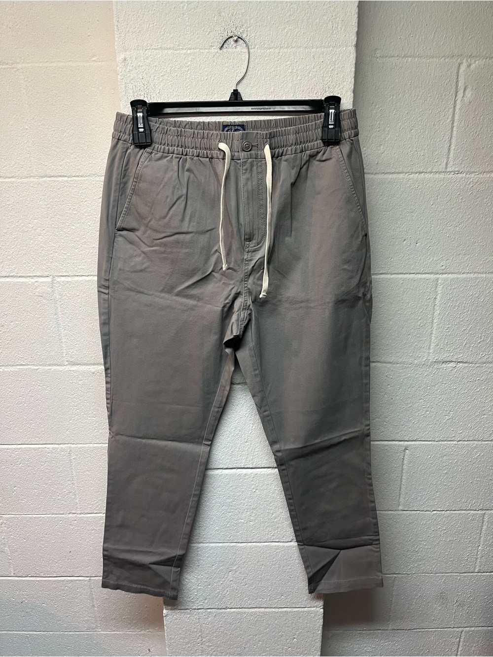J. Crew Men's Gray Drawstring Chinos